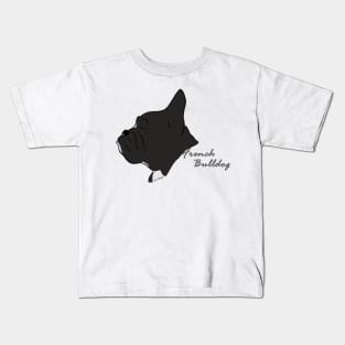 French Bulldog silhouette Kids T-Shirt